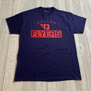 Russell Athletic University of Dayton Flyers Logo TShirt Men’s L Blue New